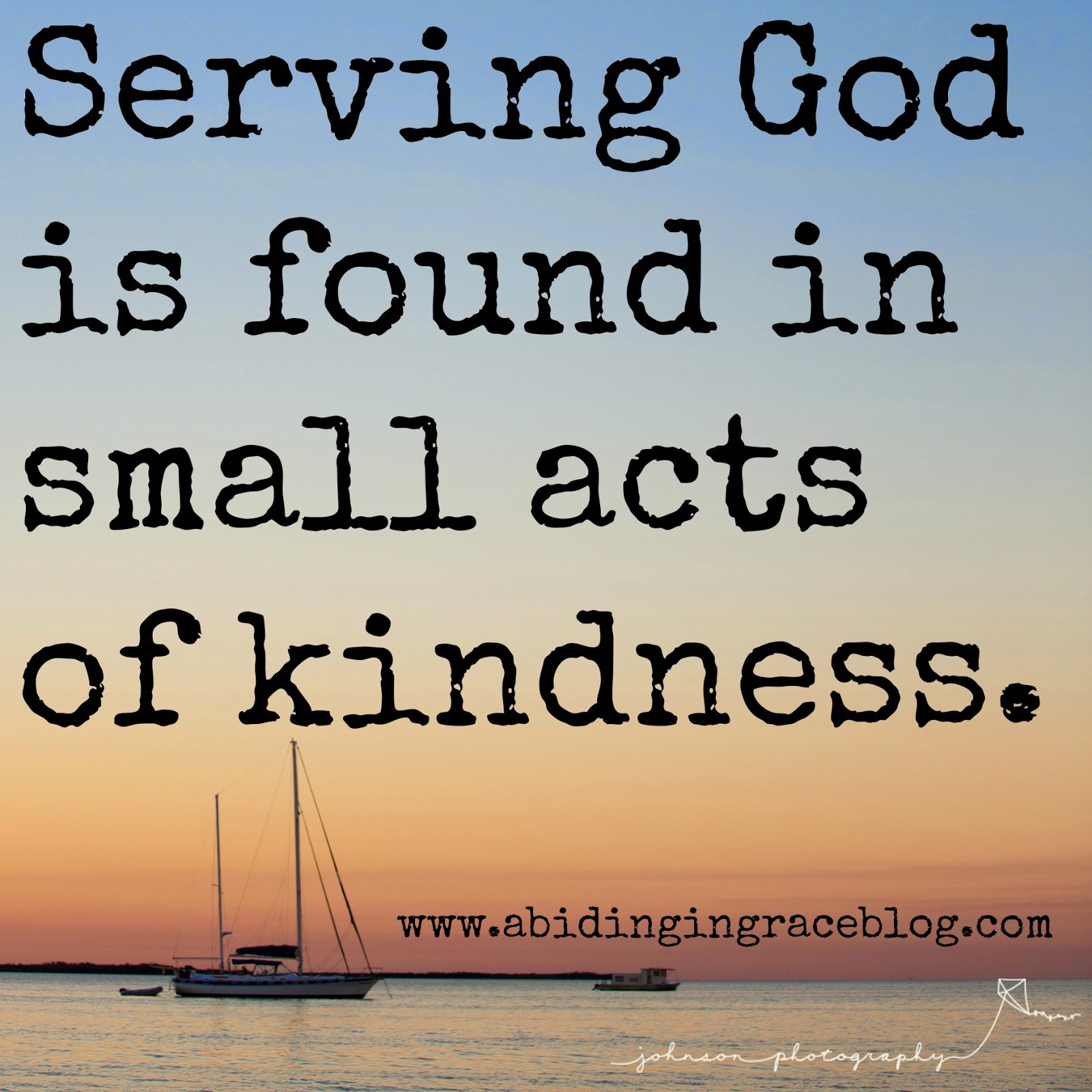 Abiding in Grace Serving with Little Ones