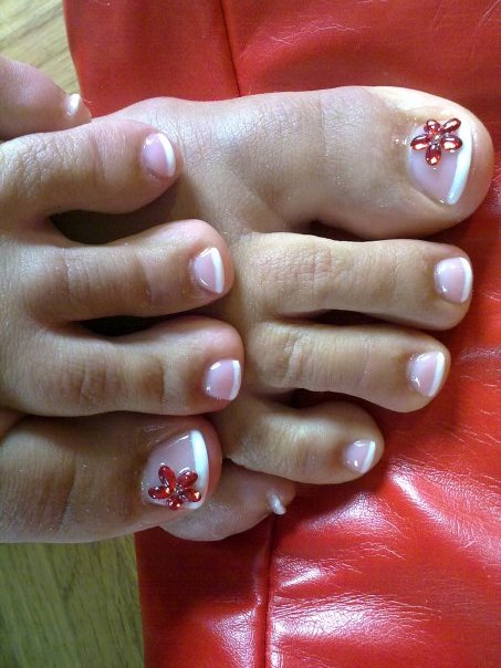 nail art simple design toenails