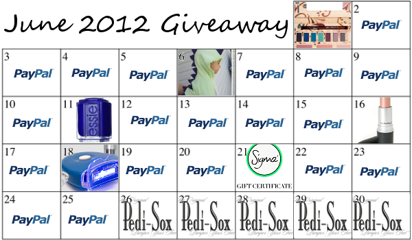 June Giveaway Prizes and Winners
