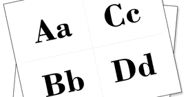 Kindergarten and Mooneyisms: Print Your Own Alphabet Flashcards