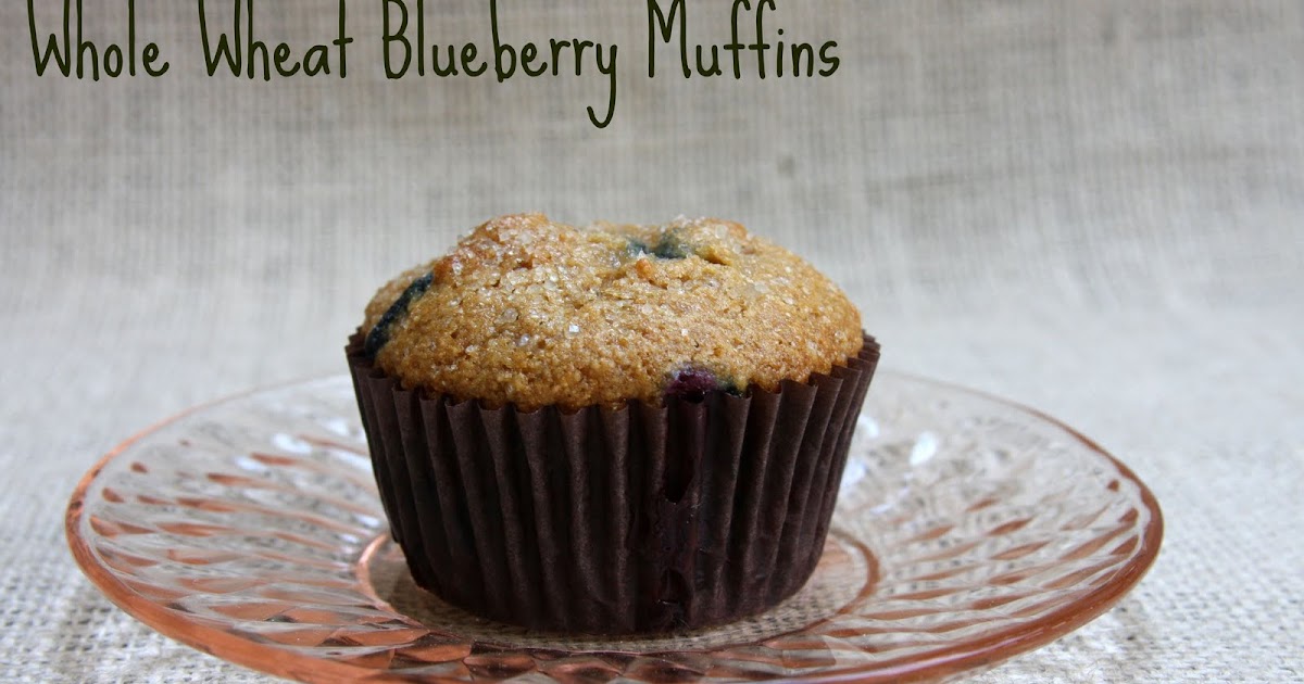 Me and My Pink Mixer Whole Wheat Blueberry Muffins