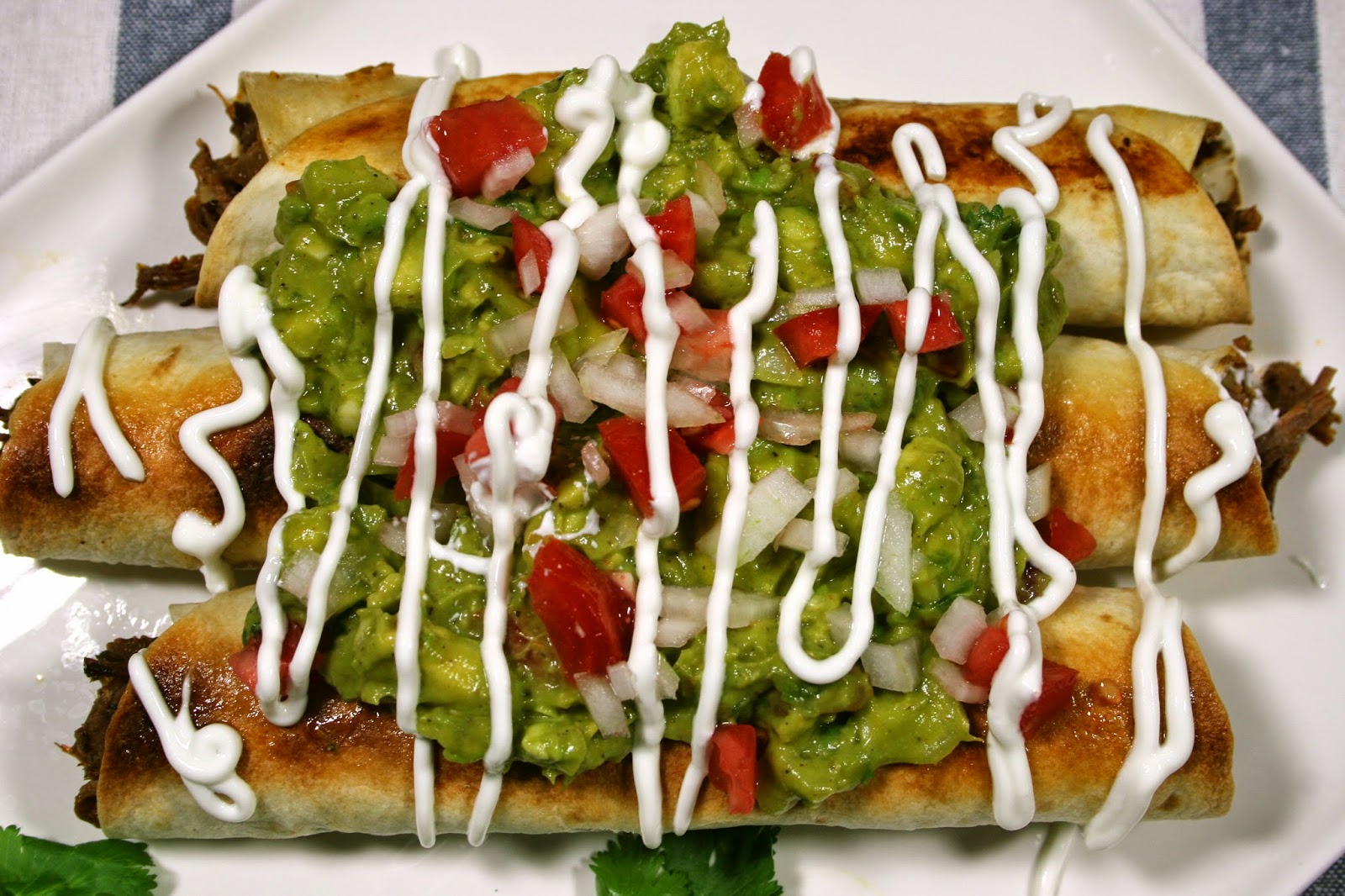 Just A Darling Life Crockpot Shredded Beef BAKED Flautas