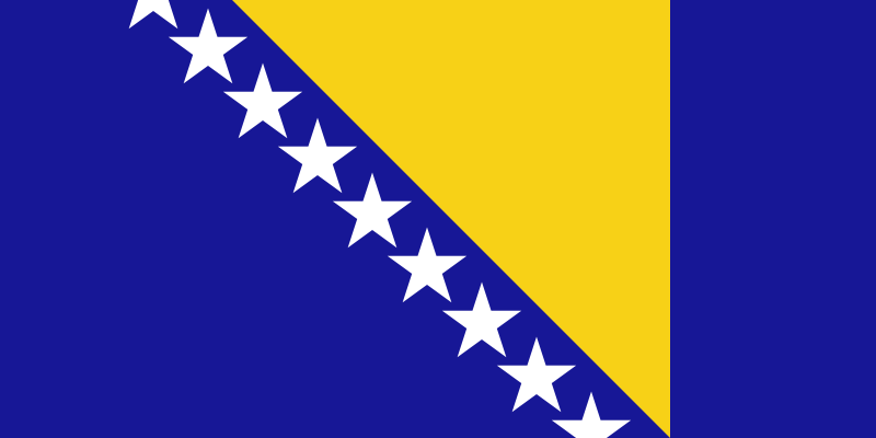 Flago de Bosnio kaj Hercegovino