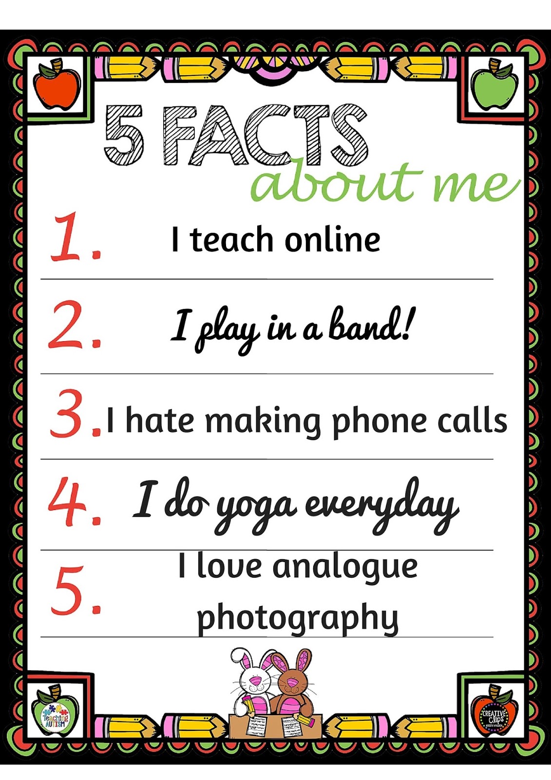 5 interesting facts about me opecvelo