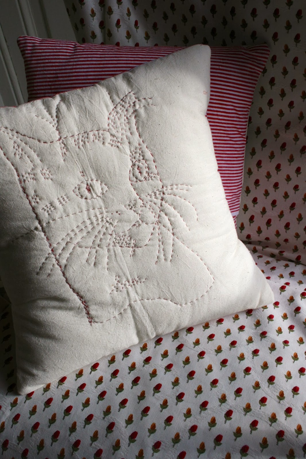 Hand stitched pillows