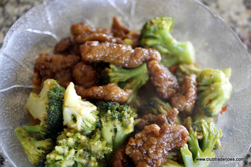 Trader Joe's (Ming's) Szechuan Style Spicy Beef and Broccoli Club