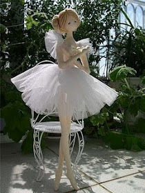 boneca bailarina com molde e PAP (DIY)