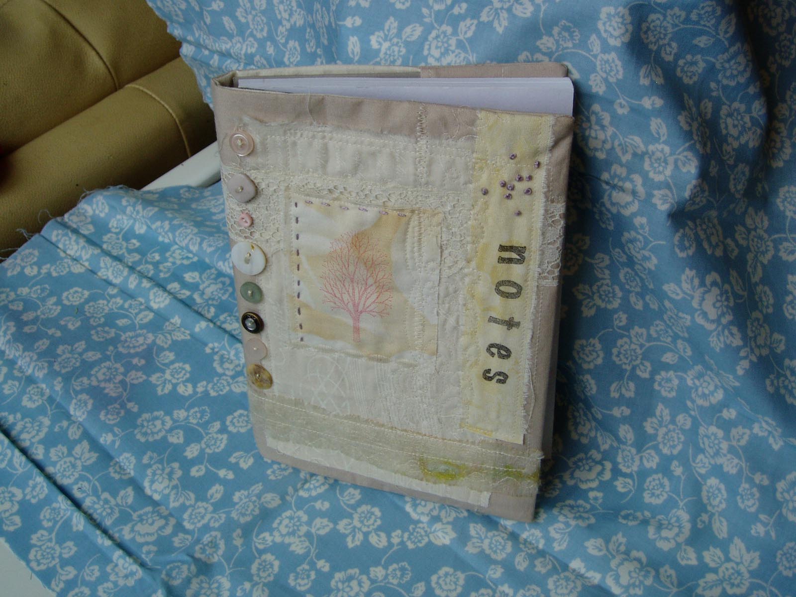 Charlotte Scott Textile Artist Fabric Book Cover Tutorial
