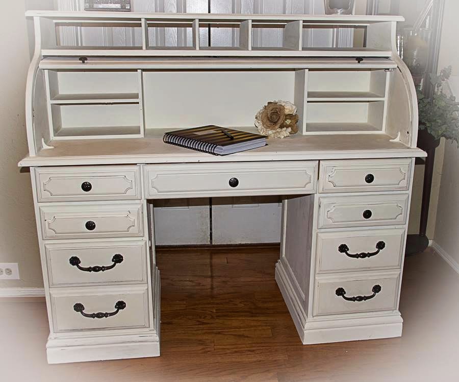 Trash to TreasureRoll Top Desk Using Annie Sloan Chalk Paint Simple.Beautiful.Life.