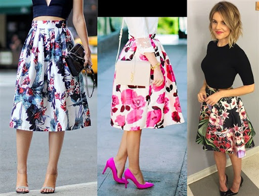 Floral skirt outfit ideas for trends 2015/2016 Floral skirt outfit ideas for trends 2015/2016