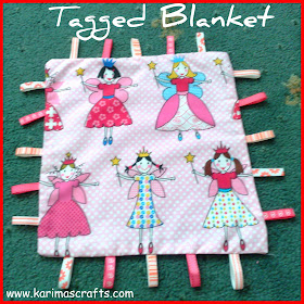 baby tagged blanket tutorial