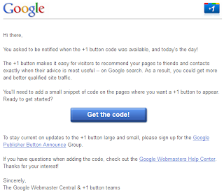 Google +1 for Websites: Code