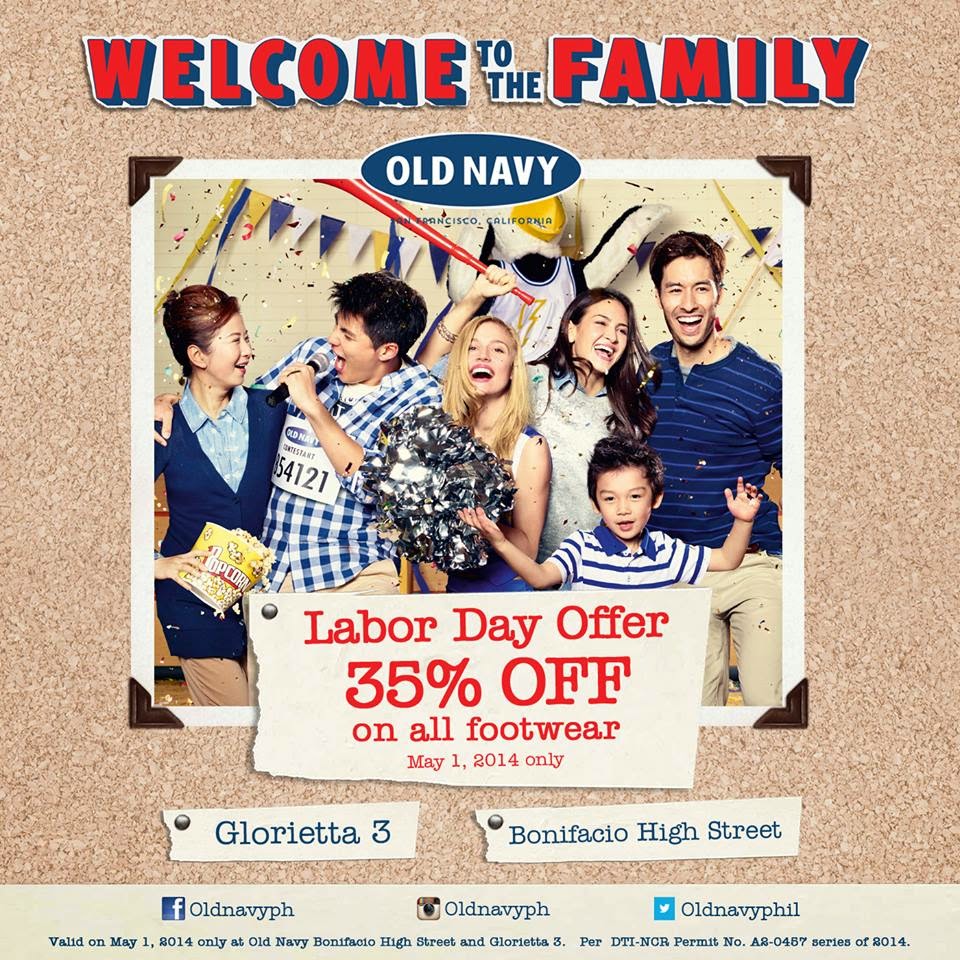 Old Navy Labor Day Footwear SALE 2014