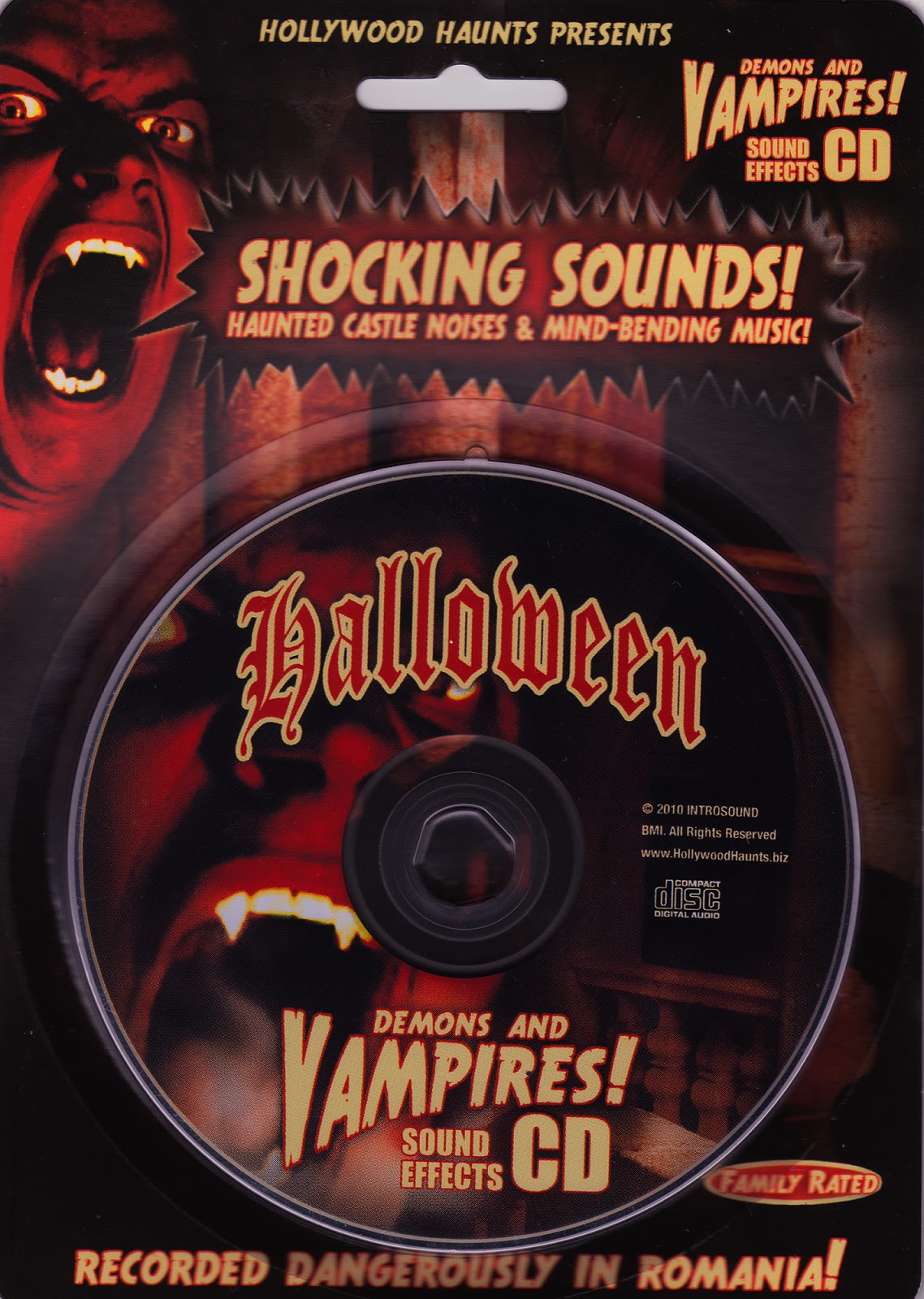 halloween demons and vampires sound effects cd