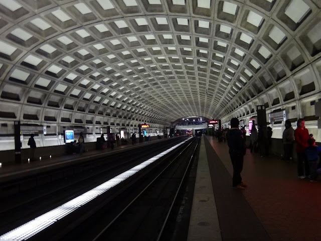 Metro Subway Stations are normally dimmed and dark as they are located under the ground in Washington DC, USA Metro Subway Stations are normally dimmed and dark as they are located under the ground in Washington DC, USA