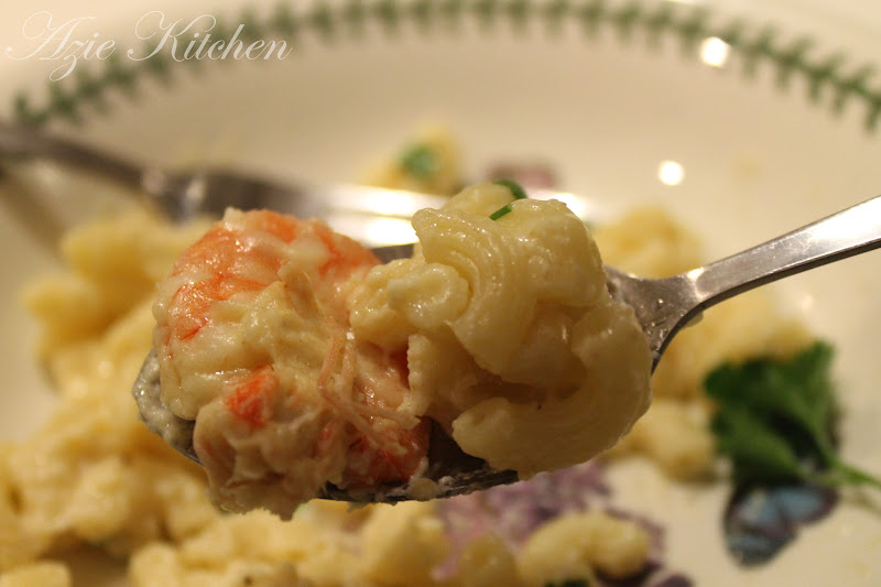 Classic Prawns and Mushroom Macaroni Cheese Azie Kitchen