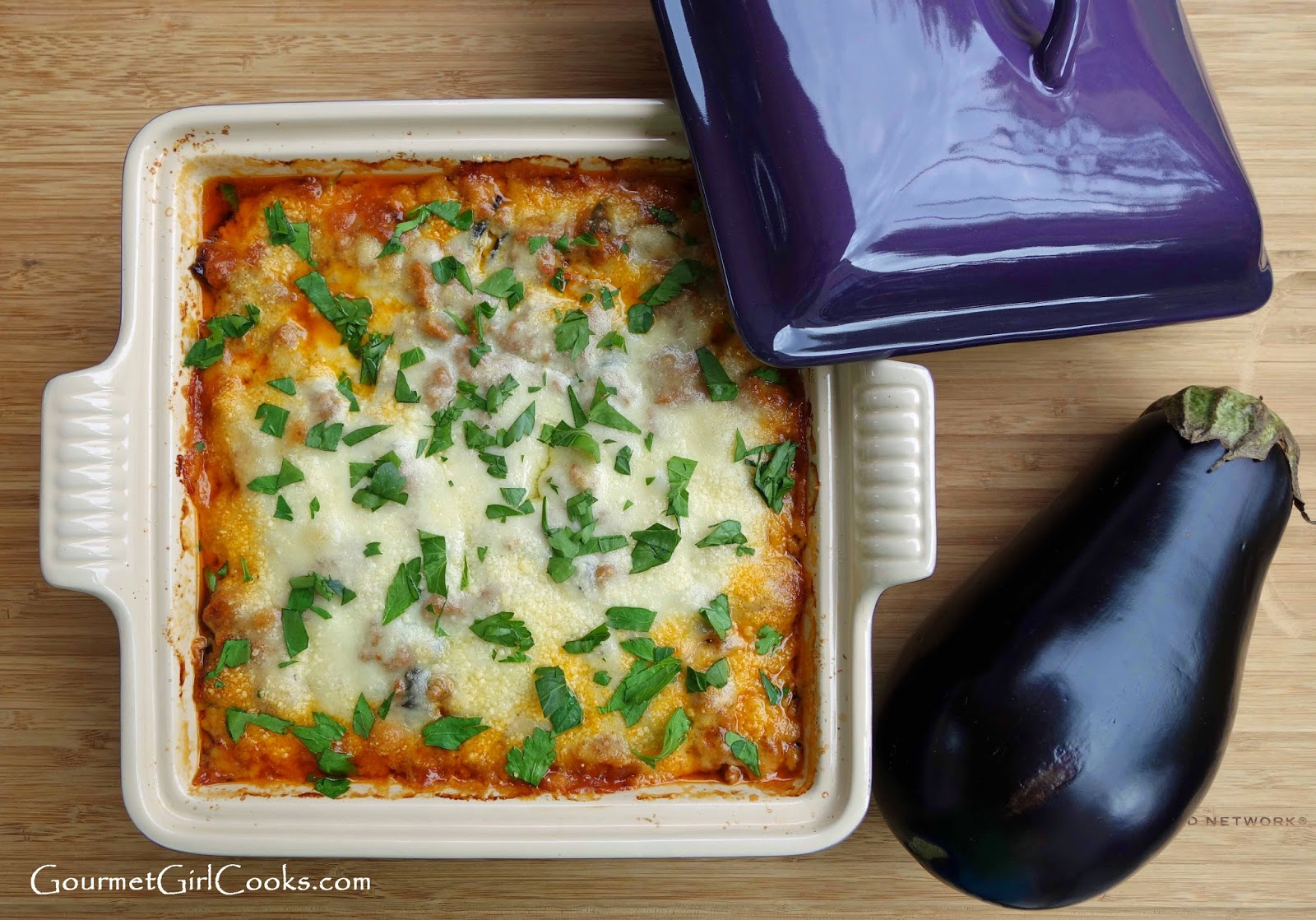 Gourmet Girl Cooks Grilled Eggplant Lasagna Low Carb & Grain Free