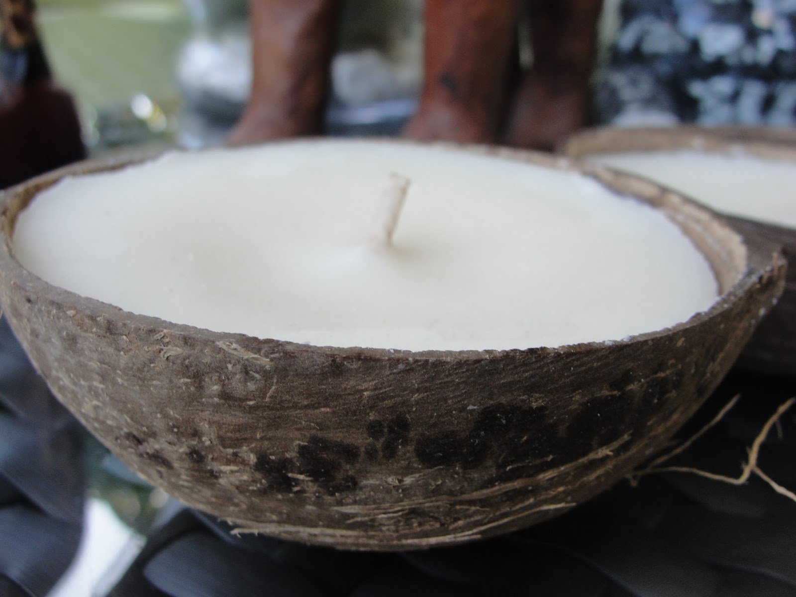 Coconut Scented Soy Candles in real coconut shell (Made in Hawaii