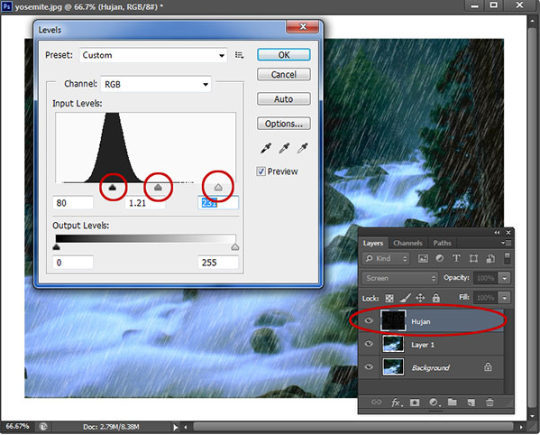 Cara Membuat Efek Hujan Menggunakan Photoshop Cara Membuat Efek Hujan Menggunakan Photoshop