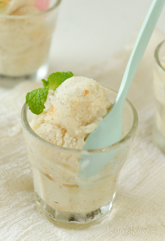 EGGLESS CARAMEL ICECREAM kurryleaves