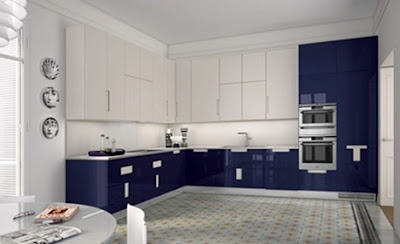 cocina color azul italiana cocina color azul 9 12 Cocinas Color Azul Italianas Modernas