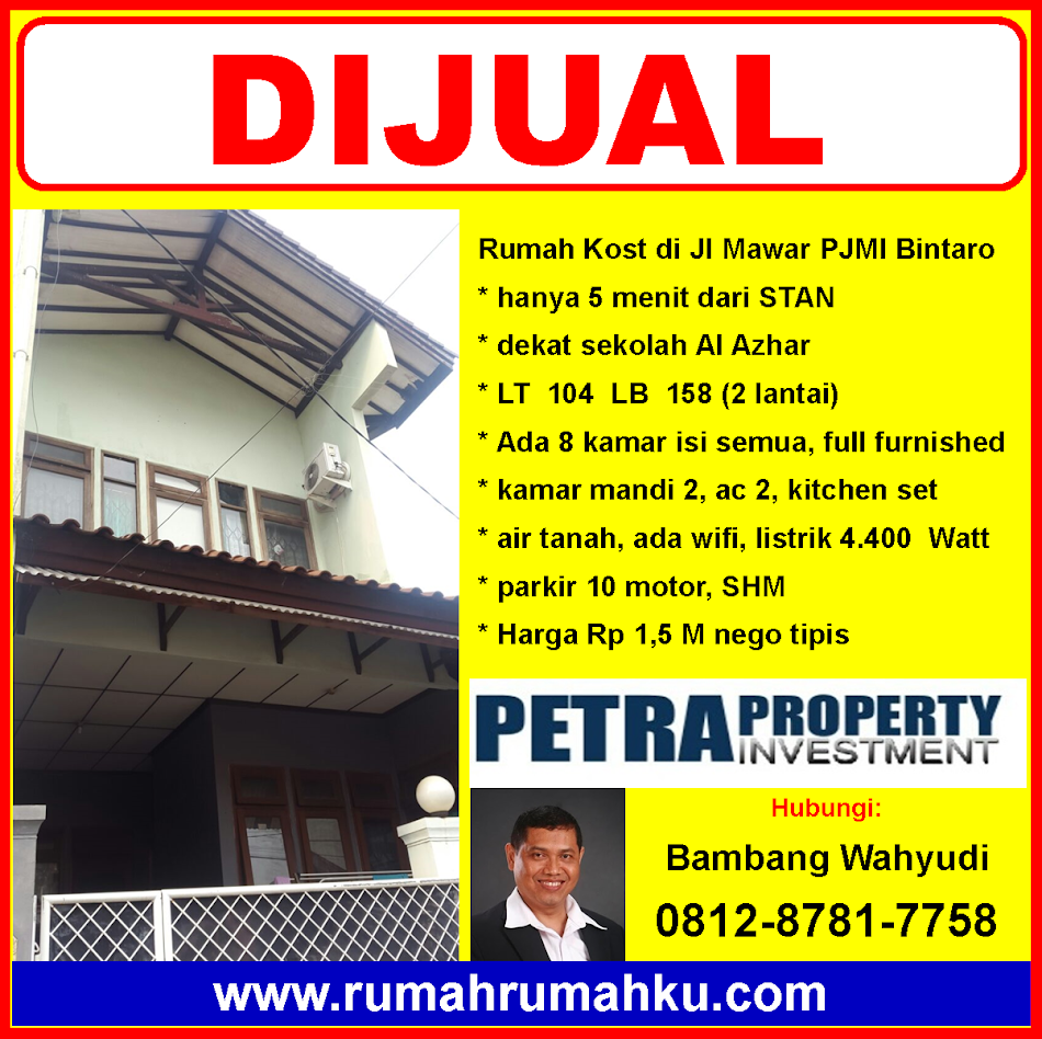 Rumah dijual di Bintaro