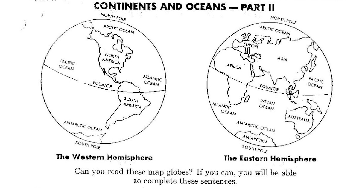 Picture of the continents and ocean image