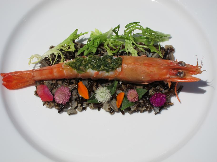 Lazaro Cooks Madagascar Prawns with Wild Rice & Spiced Oil