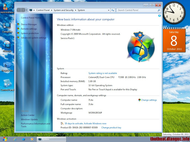 Windows 7 RTM Lite | 699 MB