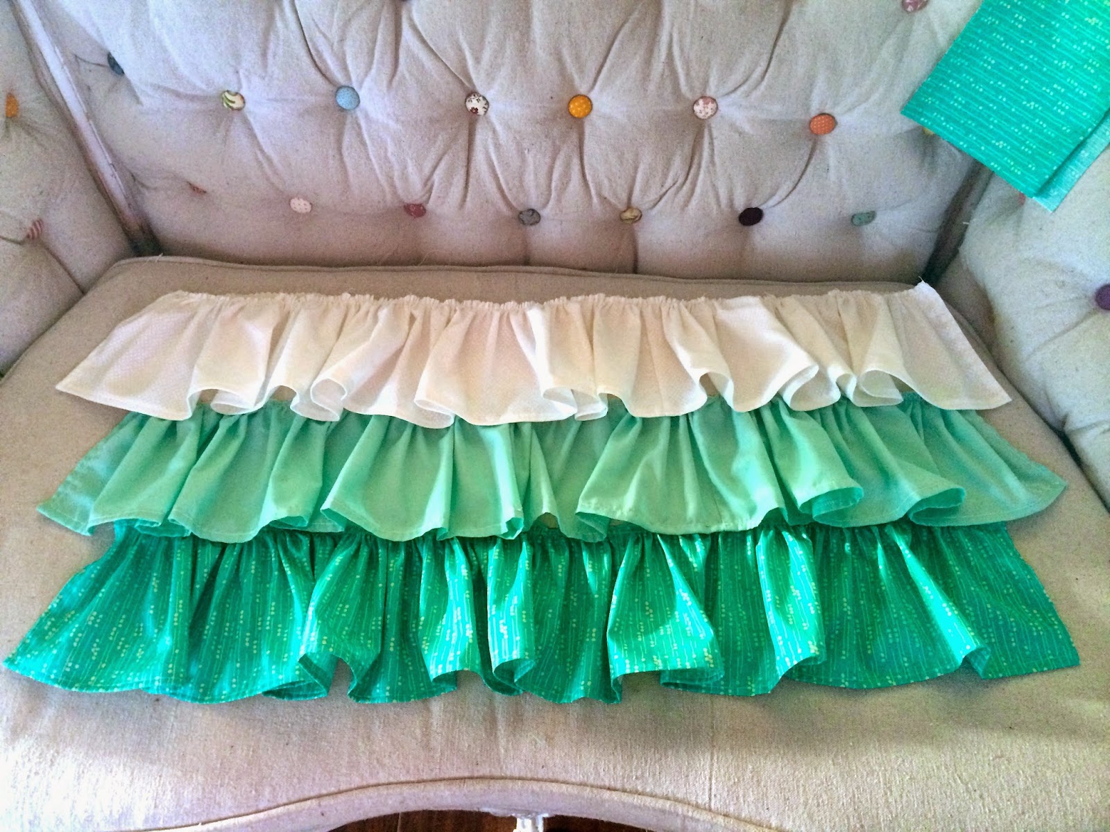 Saleena DIY Ruffled Crib Skirt Tutorial
