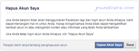 hapus akun facebook hapus akun facebook