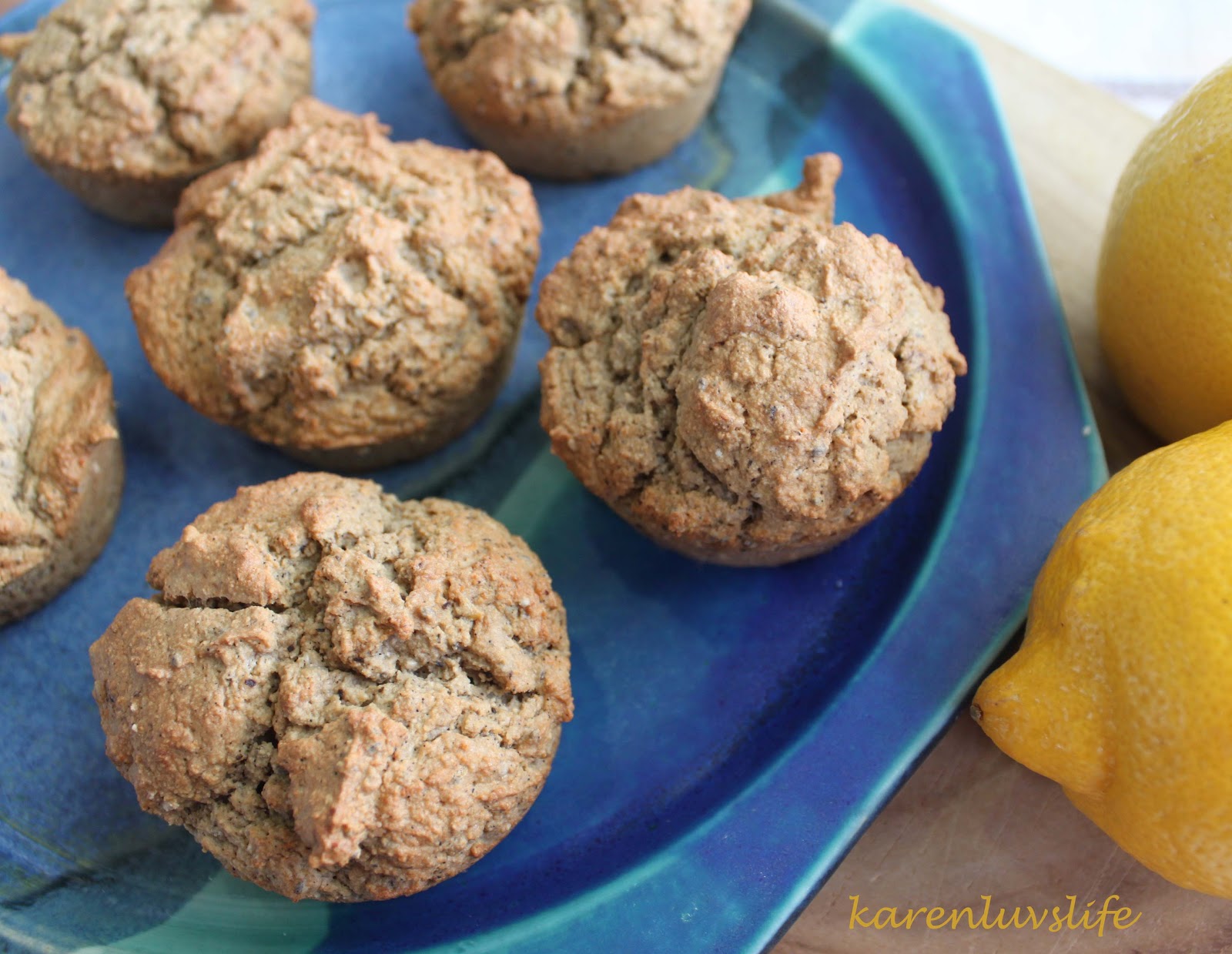 Lemon coconut and vanilla muffins grain free, dairy free, sugar free