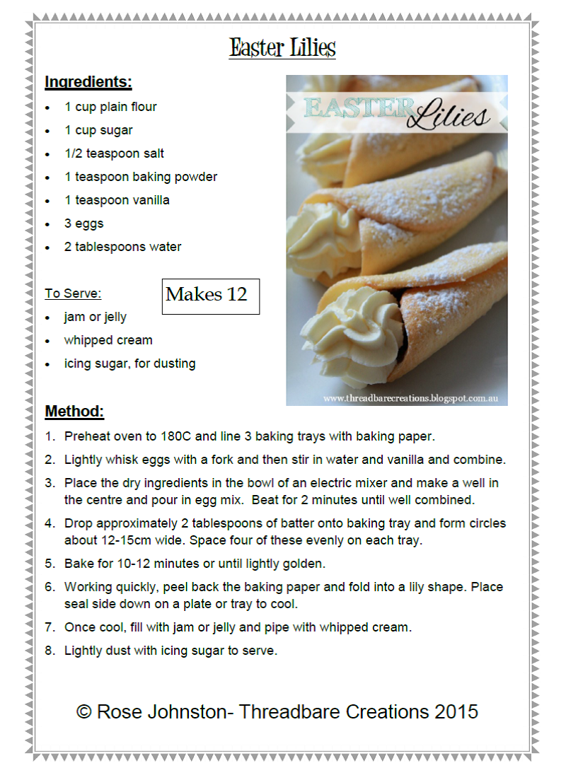 Threadbare Creations Easter Lilies