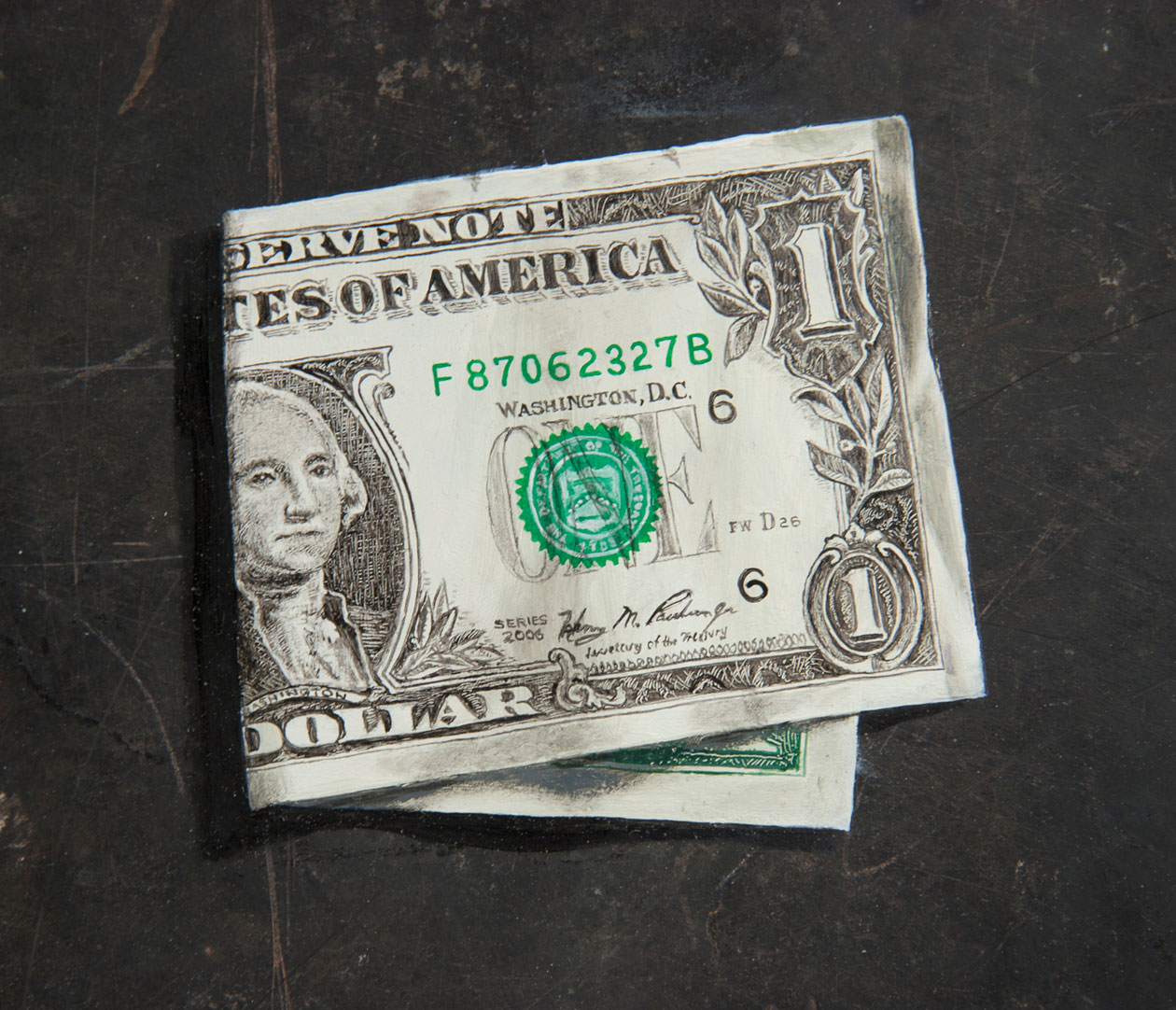 Michael Fitts • Art Folded Dollar painting
