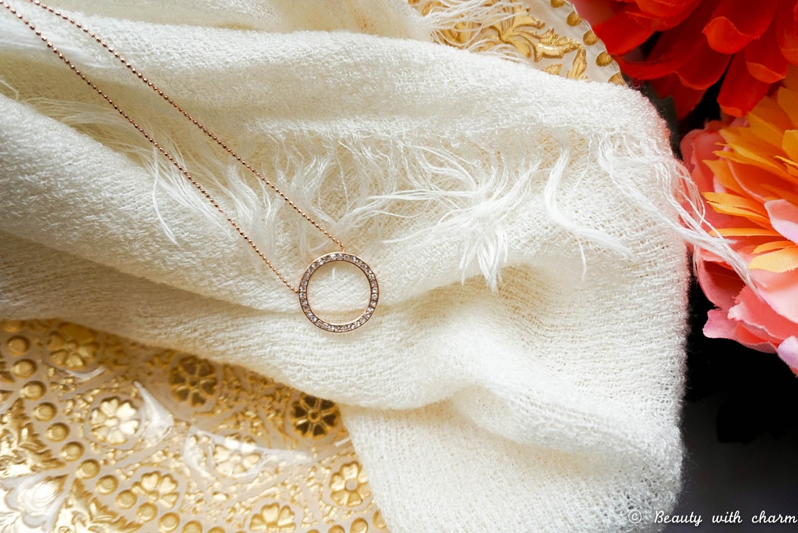 Rose Gold Love with Happiness Boutique Rose Gold Love with Happiness Boutique, Dazzling Full Circle Statement Necklace