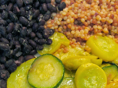 couscous black beans squash zucchini 