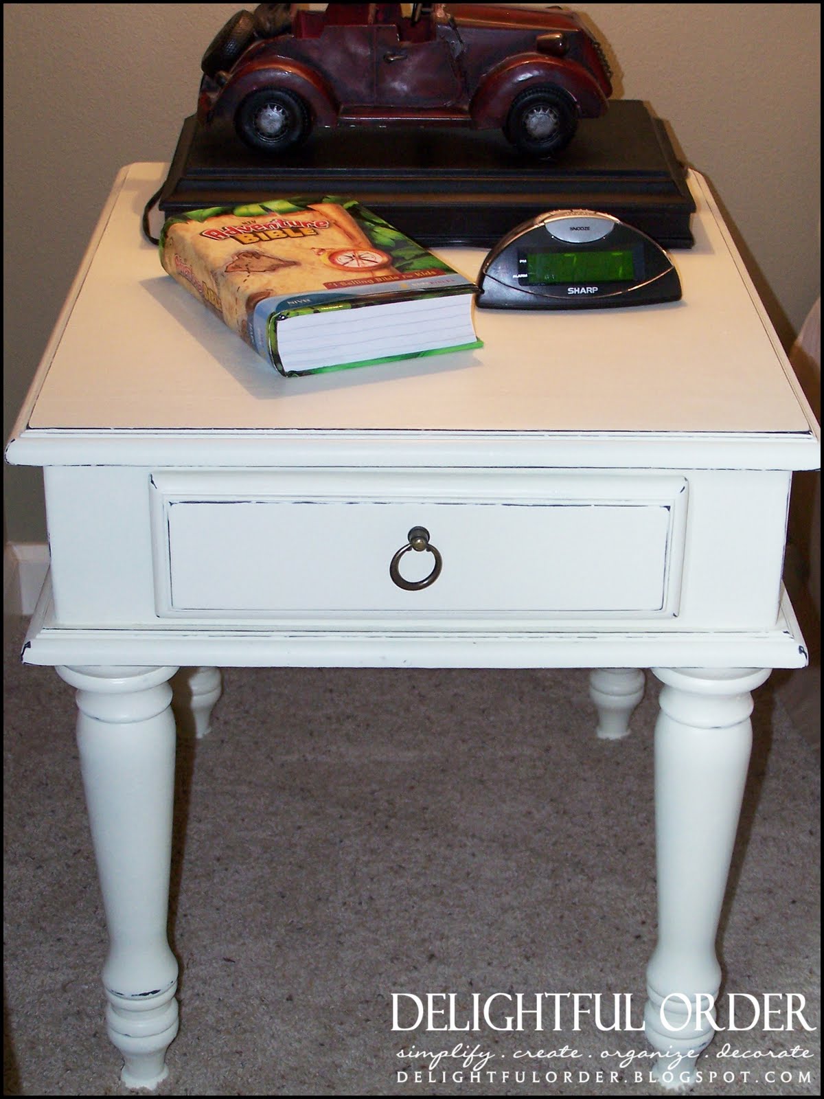 Delightful Order Bedside Table Redo