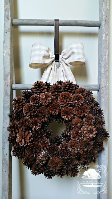 Etsy Wreath Pinecone