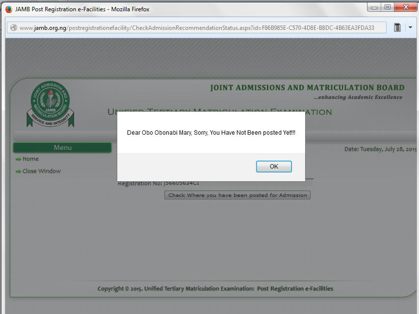 Jamb Eligibility Status How To Check Yours [PHOTOS] jambresultadmissionletter