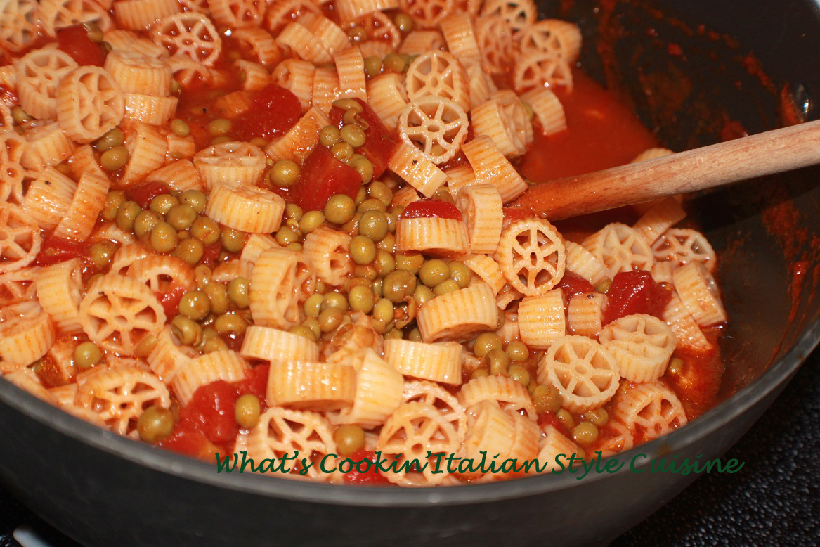 Grandma's Pasta and Peas in Recipe and VIDEO What's Cookin' Italian