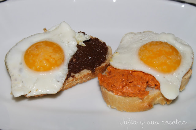 HUEVOS DE CODORNIZ CON PATÉ DE CHORIZO Y MORCILLA