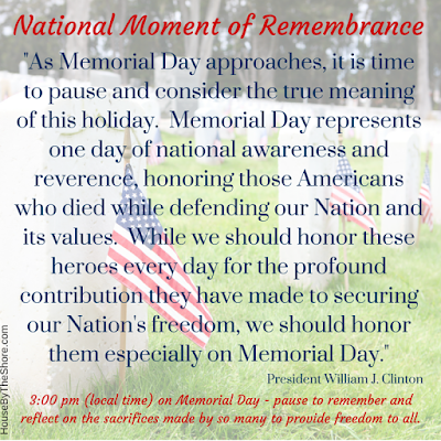 quote from President Bill Clinton on National Moment of Remembrance