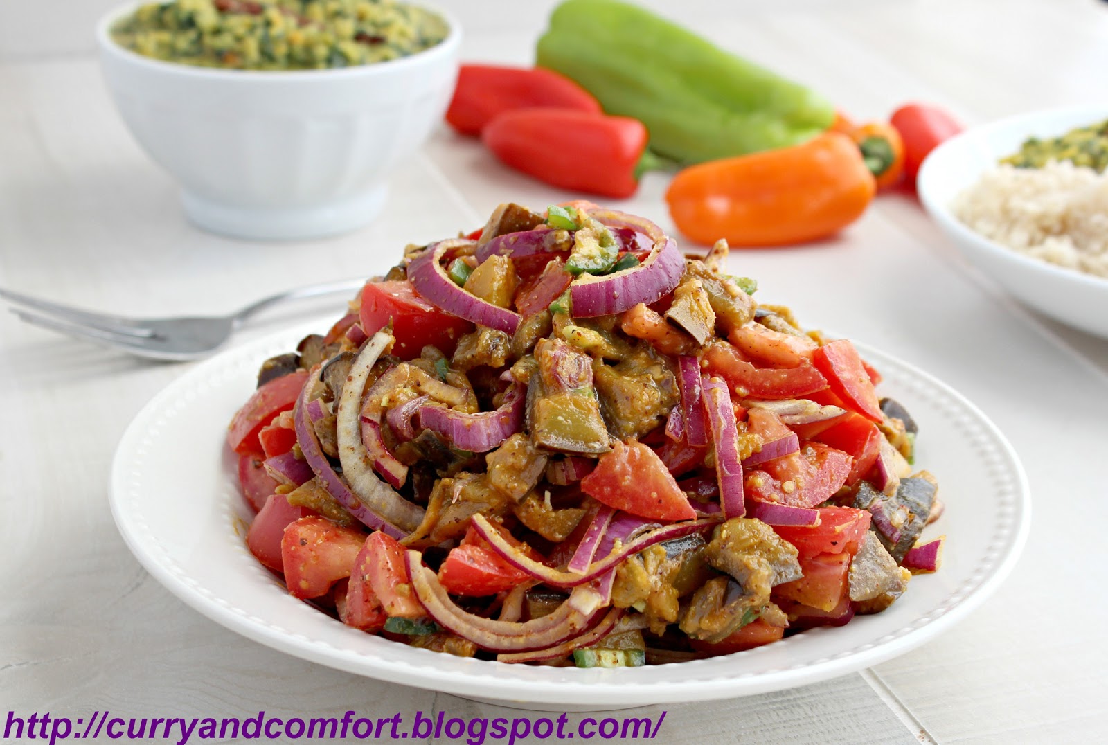 Kitchen Simmer Sauteed Eggplant Salad (Vegan)