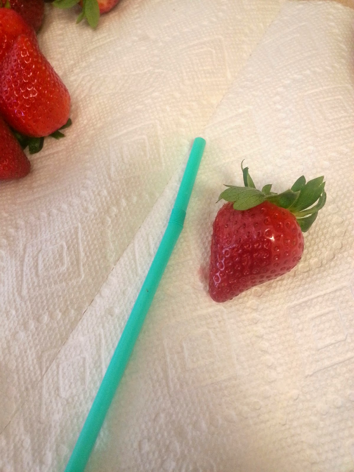 So There. Hulling Strawberries the easy way!