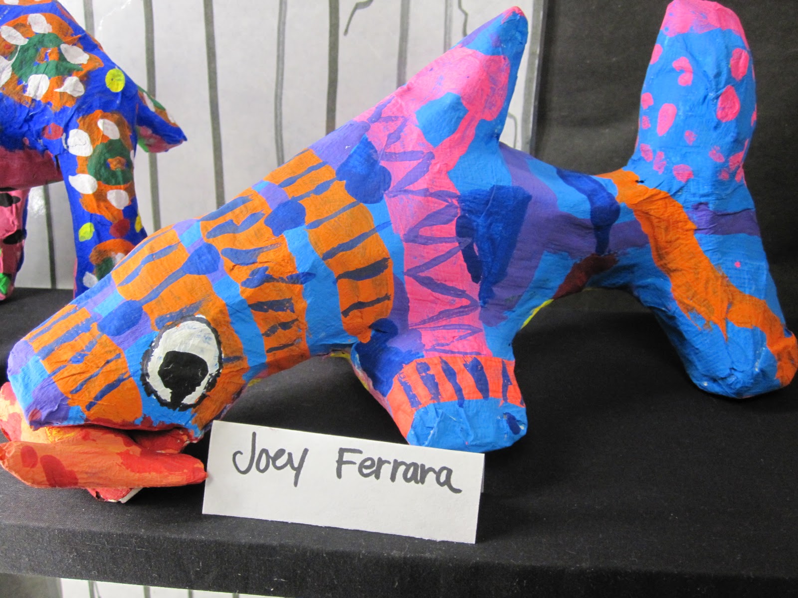 Lake and Hartville Elementary Art 5th Grade Oaxacan Animals, Paper Mache'