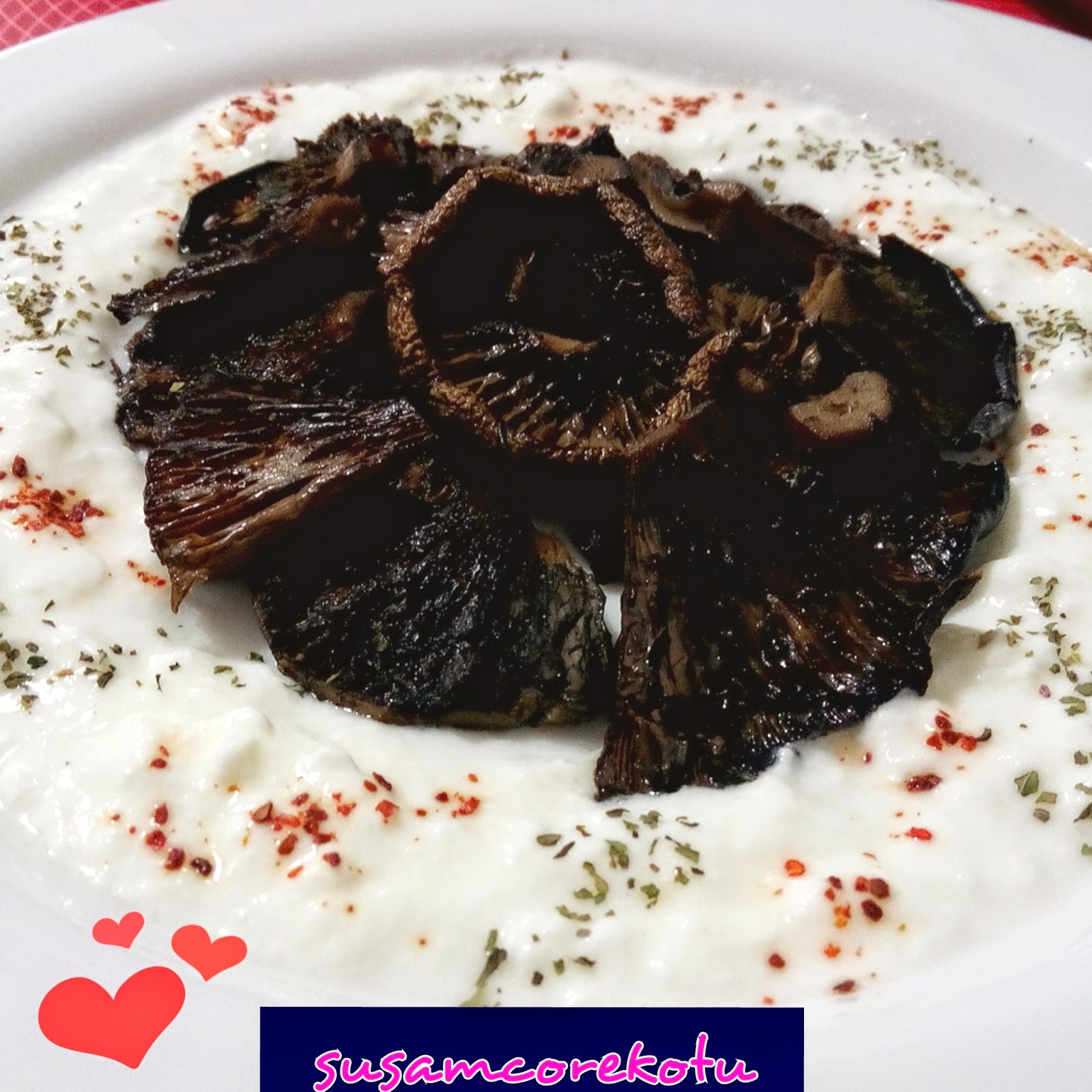 Fırında Kaşarlı Kanlıca Mantarı Fırında Kaşarlı Kanlıca Mantarı