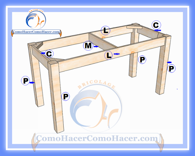 Plano de mesa de madera medidas | Web del Bricolaje Diseño Diy