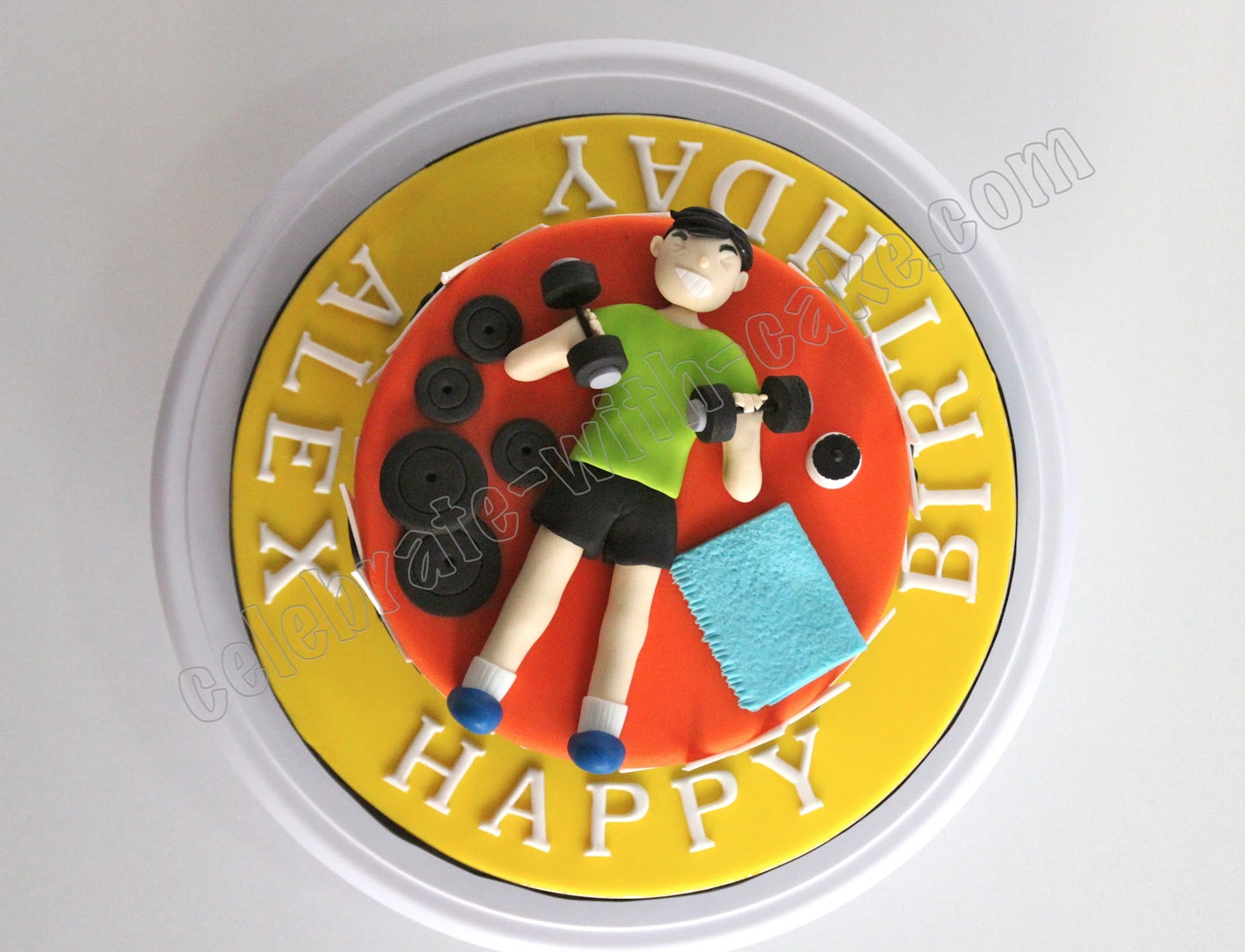 Celebrate with Cake!: Gym Themed Cake