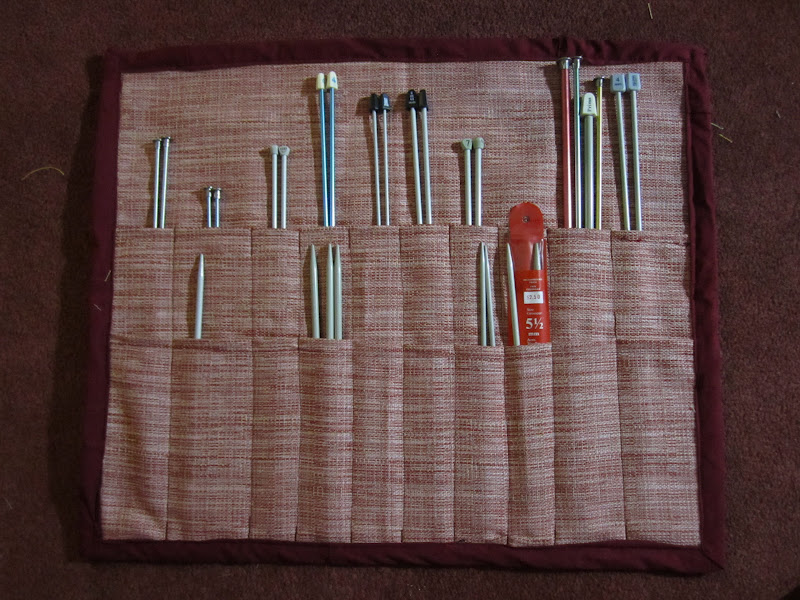 Busy Fingers The Knitting Needle Case made from scraps!