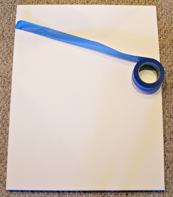 Ten June {DIY} Painters Tape Abstract Art